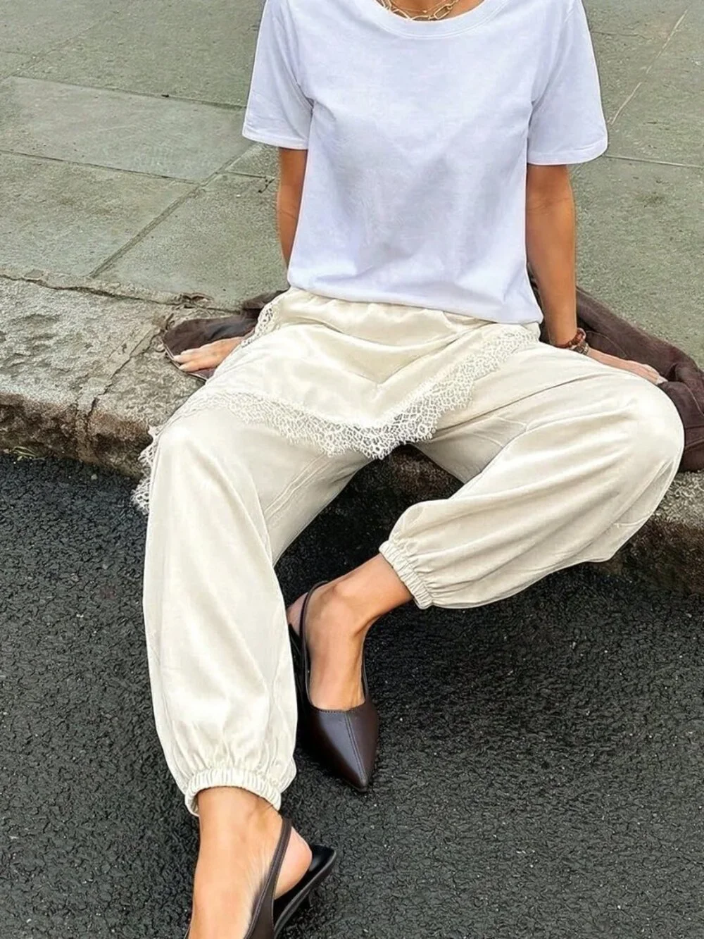 Apricot Casual Women's 2 In 1 Jogger Pants - Picture 3 of 5